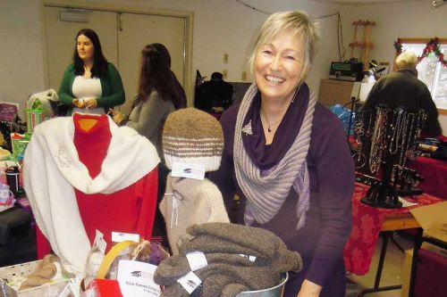 Hanne Quigley of Silent Valley Alpaca in Ompah was one of the over 20 vendors at the first time “Get Ready For Christmas” sale that took place at the Snow Road Snowmobile Club on December 6